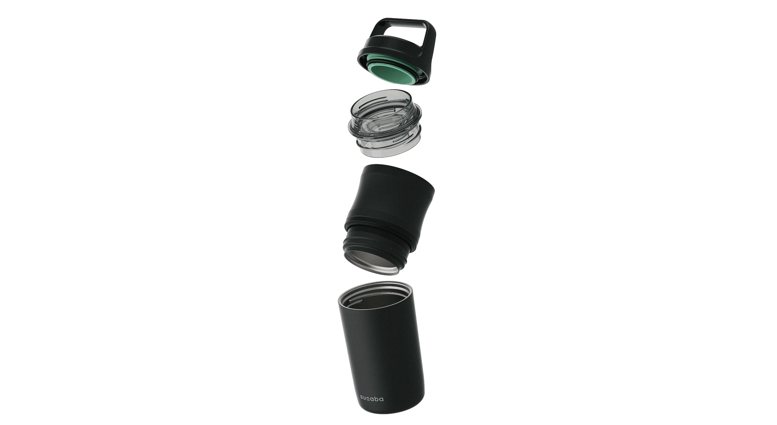 Sunaba tumbler fully disassembled modular components